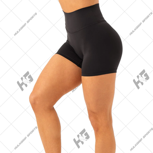 Customized Size High Stretch Sexy Women's XL Yoga <b>Shorts</b> Breathable High Waist <b>Compression</b> Eco-Friendly Quick Dry Sweat-Wicking - Product Image 5