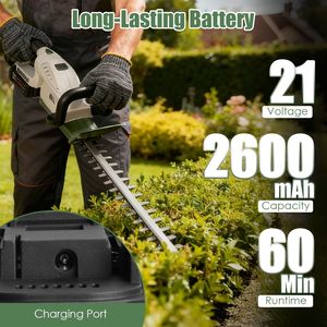 Tagliaerba a Batteria 20000 RPM, Batteria 2600mAh, Lama in Acciaio a Doppia Azione, Protezione Anti-Schizzi, Sicurezza Garantita - Product Image 2