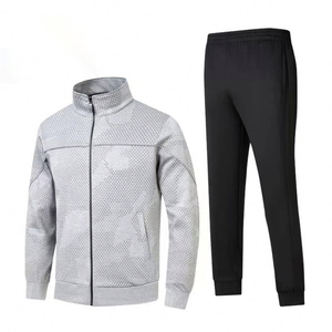 Ropa Deportiva Ajustada de Poliéster y Algodón para Hombre, Traje de Jogging, Chándal Ajustado al Cuerpo - Product Image 3