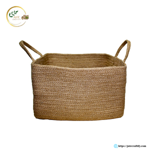 Eco Friendly Jute Storage Bins – Natural Fiber Organizer for Closet, <b>Laundry</b> and Home Decoration - Product Image 2