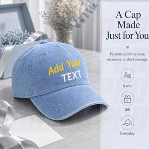 Custom Soft Baseball <b>Cap</b> Personalized Embroidered Golf <b>Hat</b> UPF50+ Design Your Own Logo Adjustable Cotton Sports <b>Cap</b> Men Women - Product Image 2