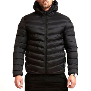 Custom Logo Polyester Nylon Winter Hooded Bubble Puffer Jacket for Men Breathable Outdoor <b>Warm</b> Quilted Coat Plus Size Jacket - Product Image 1
