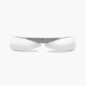 4mm <b>Plain</b> Open Claw Cuff Stackable <b>Ring</b> 10k 14k Solid Gold Minimalist Everyday Wear Solitaire Matching Luxury Bands Manufacturer - Product Image 3