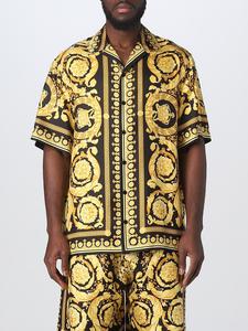 Ensemble chemise et short décontracté pour homme, col en V, respirant, de bonne qualité, imprimé numérique 3D, fermeture simple boutonnage, idéal pour l'été - Product Image 1