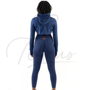 Best Design Plus Size Yoga Set for <b>Women</b> Custom <b>3</b>-<b>Piece</b> Shorts with Front Logo-Breathable Spandex/Polyester Low Price - Product Image 3