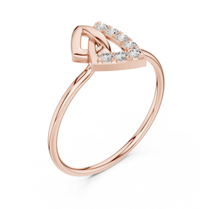Round Cut Diamond <b>Ring</b> 18K Yellow Gold Stackable Band IGI Certied Micro Insert Jewelry for Gift Wedding New Growm Diamond - Product Image 4
