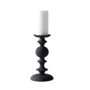 Nouveauté : Porte-bougie moderne pour la décoration intérieure, porte-bougie de haute qualité, finition noire, en aluminium coulé, fait main et personnalisable - Product Image 1