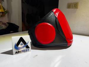 แผ่นรองหน้าท้องหนังแท้ปรับได้สำหรับฝึกซ้อมมวยไทย มวยสากล เทควันโด MMA - Product Image 2