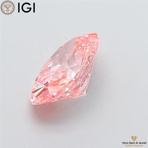 Diamant de 2,00 carats avec certificat IGI, couleur rose vif fantaisie, clarté VVS2, diamant de laboratoire cultivé en CVD, taille ovale, pour bague de fiançailles - Product Image 5