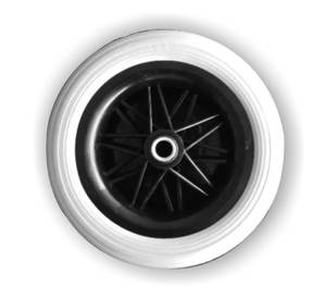 Roue de remplacement robuste et solide pour fauteuil roulant, roue pivotante universelle antidérapante pour déambulateurs médicaux, roue en mousse PU anti-crevaison - Product Image 2