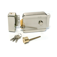 Serrure de porte électrique 12V à encastrer renforcée pour système de visiophone et interphone domestique