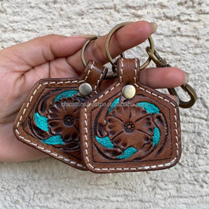 LLavero de cuero hecho a mano Real, llaveros de cuero de forma exótica, accesorios de cuero, llaveros bonitos para Unisex - Product Image 2