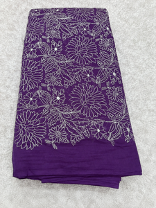 Tela de bordado malté, tela de algodón bordada, tela de encaje, tela de gasa bordada, suministro textil para exportación - Product Image 3