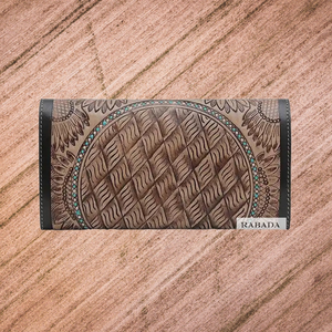 Top Deal 2023 Western Genuine Leather <b>Wallet</b> With Carving Design Manufacturer and Wholesaler - Product Image 2