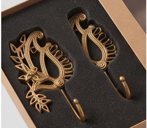 Luxury Gold Antique Design Wall <b>Hooks</b> Durable Metal <b>With</b> Elegant Finished Perfect For Towels And Door Hanging Display - Product Image 6