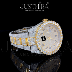 Reloj Deportivo de 41 mm para Hombre, Colección Hip Hop, con Caja de Acero Inoxidable y Logotipo Personalizado, Esfera con Incrustaciones de Diamantes Moissanite Grandes - Product Image 4