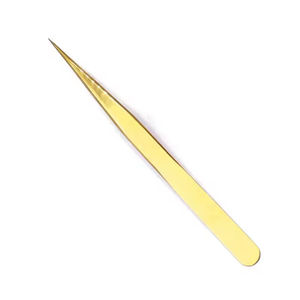 Kit de pinces à cils en fibre et acier inoxydable de haute qualité avec embout en fibre, couleur personnalisée, outils d'extension de cils - Product Image 2