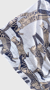 Robe kimono imprimée pour femmes, col en V, manches mi-longues, tunique longue avec cordon de serrage, couverture de plage - Product Image 3