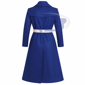 Manteau en laine de haute qualité pour femmes Zeta Phi Beta ZPB Sorority, trench-coat long avec ceinture ZPB Sorority - Product Image 2