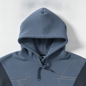 Sweat-shirt à capuche surdimensionné pour homme en coton épais, patchwork personnalisé, streetwear, vêtements d'hiver - Product Image 4