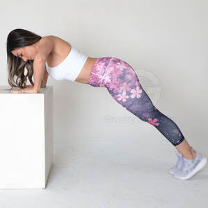 In Stock High Quality Women <b>Legging</b> Elastic Waist Solid <b>Pattern</b> Eco-Friendly Breathable Full Length Customizable - Product Image 2