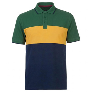 Polo de Algodón con Bloques de Color para Hombre, Manga Corta, Logotipo Personalizado Bordado, Ropa Casual - Product Image 5