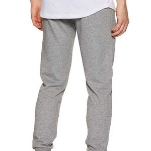 <b>Men's</b> Gray Woolen Cotton Vintage Straight Sweatpants Elastic Waist Joggers Midweight Knitted Autumn Wear OEM Service - Product Image 5