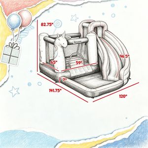 Grande Castello Gonfiabile da Esterno, Attrezzatura Premium per Divertimento Bambini - Product Image 4