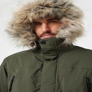Chaqueta Parka de Invierno para Hombre, Personalizada, de Alta Calidad, con Capucha, Forro Polar Revestido, Antibacteriana, de Secado Rápido, Reversible, Tallas Grandes - Product Image 3