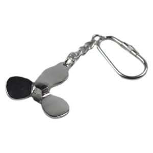 Porte-clés en laiton au design original avec finition argentée, porte-clés de qualité supérieure, design d'usine - Product Image 1