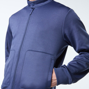 ชุดวอร์มผู้ชายแบบสองชิ้น ผ้าไนลอนโพลีเอสเตอร์ ยืดหยุ่นได้ สกรีนโลโก้ตามสั่ง ซิปเต็มตัว มีกระเป๋า  สำหรับใส่ลำลอง - Product Image 5