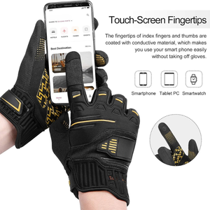 Guantes de Ciclismo de Cuero Genuino con Protección UV, Pantalla Táctil, Transpirables, para Verano, Hombres y Mujeres, Dedos Completos, para Gimnasio - Product Image 5