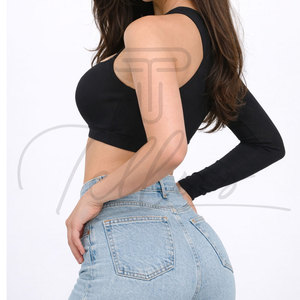 <b>Top</b> Quality Stylish In Stock Women Crop <b>Top</b> T-Shirts Wholesale New Design Women Crop <b>Top</b> For Adult Size - Product Image 4