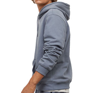 Sweat à capuche décontracté pour homme de qualité supérieure, 100% coton respirant, grande taille, avec poche, couleur unie - Product Image 6