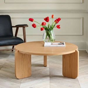 Table basse en bois d'inspiration architecturale, dotée d'une structure en bois robuste et de lignes épurées, pour les salons modernes - Product Image 3