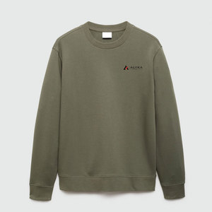 เสื้อสเวตเชิ้ตผู้ชาย คอโอ ผ้าฟลีซ ระบายอากาศได้ดี เป็นมิตรต่อสิ่งแวดล้อม สีพื้น น้ำหนักเบา ผลิตจากผ้าฝ้าย เหมาะสำหรับฤดูหนาว - Product Image 1