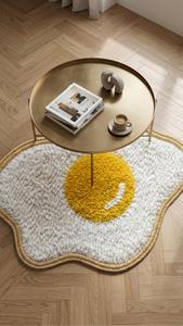 Alfombra Moderna Antideslizante de Lana Hecha a Mano con Forma Regular Personalizada de Primera Calidad, Alfombra Decorativa Suave para Dormitorio, Sala de Estar - Product Image 3