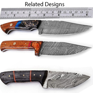 Lot de couteaux de chasse Damas mixtes avec étui – Livraison immédiate, stock disponible, vente en gros uniquement, option de sélection et d'assemblage – Couteaux de chasse - Product Image 6