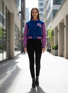 Trendy Crop Top <b>Jacket</b> Short Fit Fashion Bomber for <b>Women</b> Wholesale Available Knitted Sweater - Product Image 2