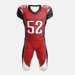 ชุดยูนิฟอร์มอเมริกันฟุตบอลสั่งทำขายส่ง ไซส์ใหญ่ แขนสั้น ผลิตจากโพลีเอสเตอร์ 100% ผลิตในปากีสถาน ชุดฝึกซ้อม - Product Image 2