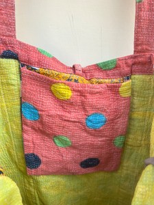 Wholesale Lightweight Quilted Bohemian Tote Bag Large Capacity Cotton Shoulder Women All Seasons VertexIndiaCorp Vintage Open - Product Image 3
