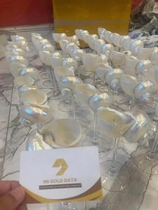 Copa de Vino de Cristal con Conchas Marinas Hecha a Mano en Vietnam, para Beber Vino, Decoración de Mesa, Uso en Bares, para Comedor y Decoración de Eventos - Product Image 5