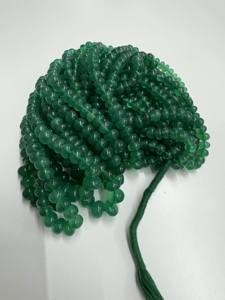 Pierre précieuse naturelle en onyx vert, perles rondes de 6 à 10 mm, prix de gros, fabrication de bijoux, Gigli Rigli Gems Rajasthan - Product Image 2