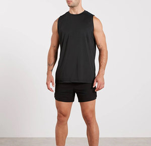 Men's Summer Gym Fitness Clothing Quick Dry Tank Top Sleeveless <b>Singlets</b> Undershirt <b>Running</b> Bodybuilding Tight Vest - Product Image 5