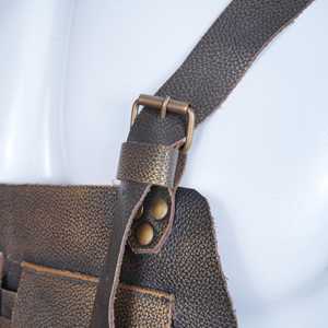 Delantal de Herrador Clásico de Cuero Genuino, Portátil, Resistente a Olores, de Alta Resistencia, Protección para Herrado de Caballos, Grado Profesional, Duradero - Product Image 4