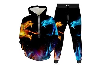 Conjuntos Deportivos Casuales de Algodón 100% de Alta Calidad para Hombre, Sublimados, de Color Sólido, para Invierno, Personalizables, Transpirables y con Empaque Personalizado - Product Image 5