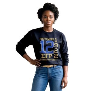 T-shirt personnalisé pour femme avec strass scintillants Sigma Gamma Rho, motif graphique en cristal SGRho, pour sororité grecque - Product Image 1