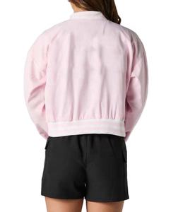 Chaqueta Varsity Corta para Mujer OEM con Logotipo Bordado, Estilo Béisbol, Bomber, Streetwear, Universitaria, Letterman - Product Image 2