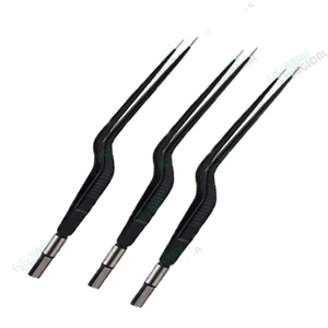 Fórceps bipolares de bayoneta Europea antiadherente de alta calidad Fórceps bipolares reutilizables Quirúrgicos hechos en Pakistán - Product Image 1