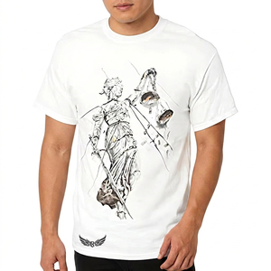 T-shirt Homme 25370 100% Coton 260g Teint en Fil Coupe Ample Sportive Impression Numérique Design Vierge - Product Image 3